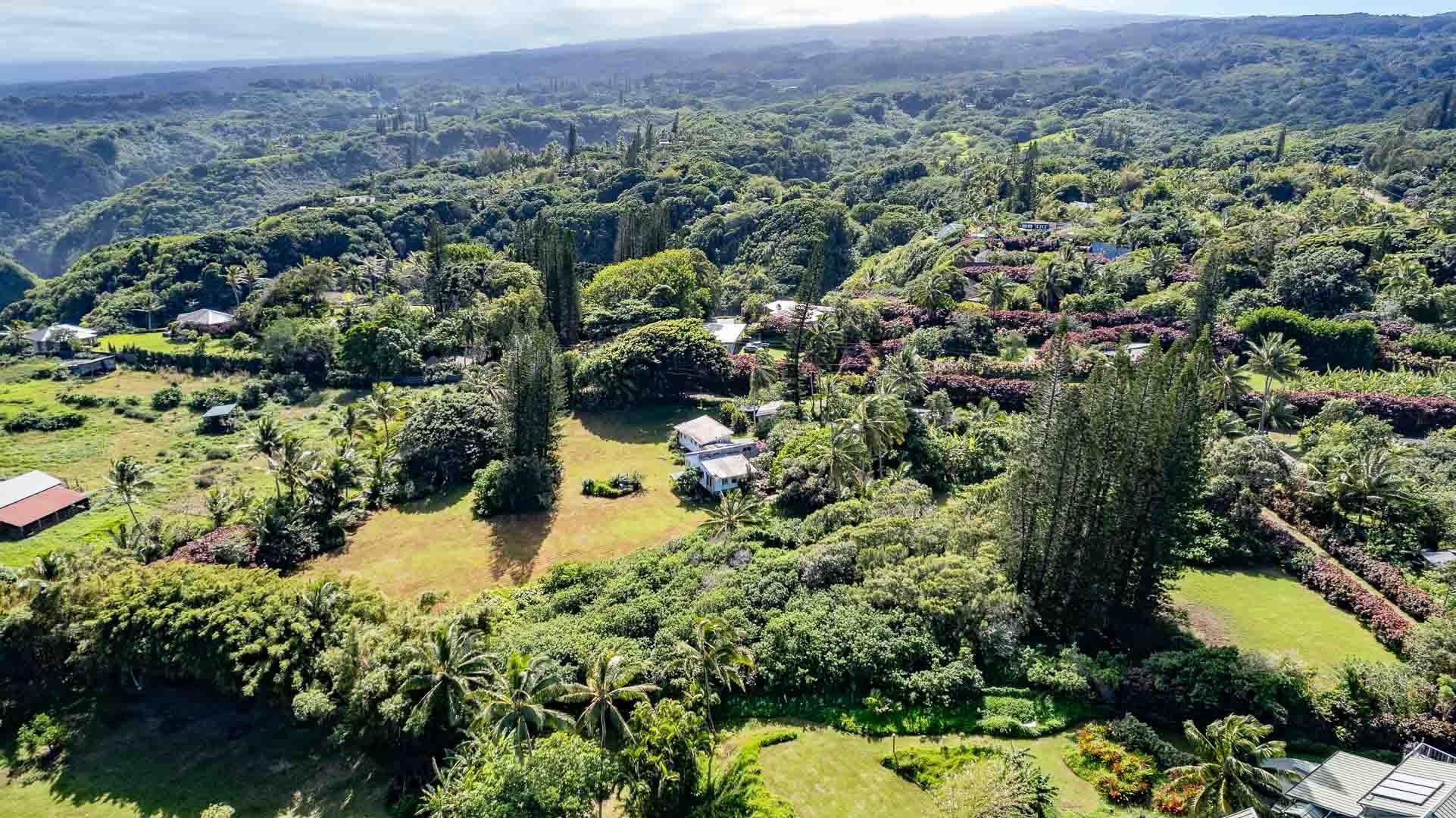 210 Door Of Faith Road Haiku, HI 96708 - Photo 7 of 44 an aerial view of a houses with a yard