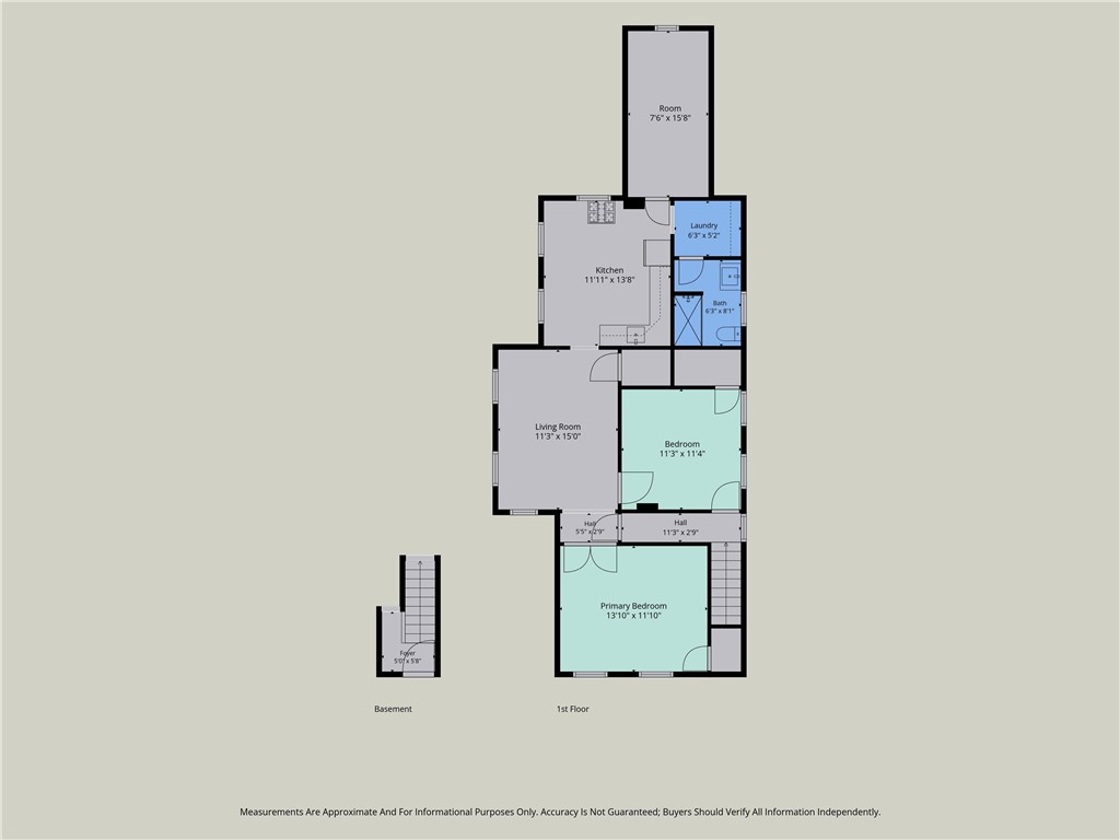 641 Jay Street Rochester, NY 14611 - Photo 28 of 29 Lower Unit Floor Plan