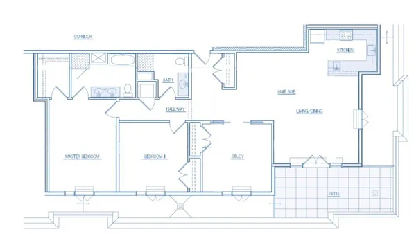 a picture of a bathroom with a shower