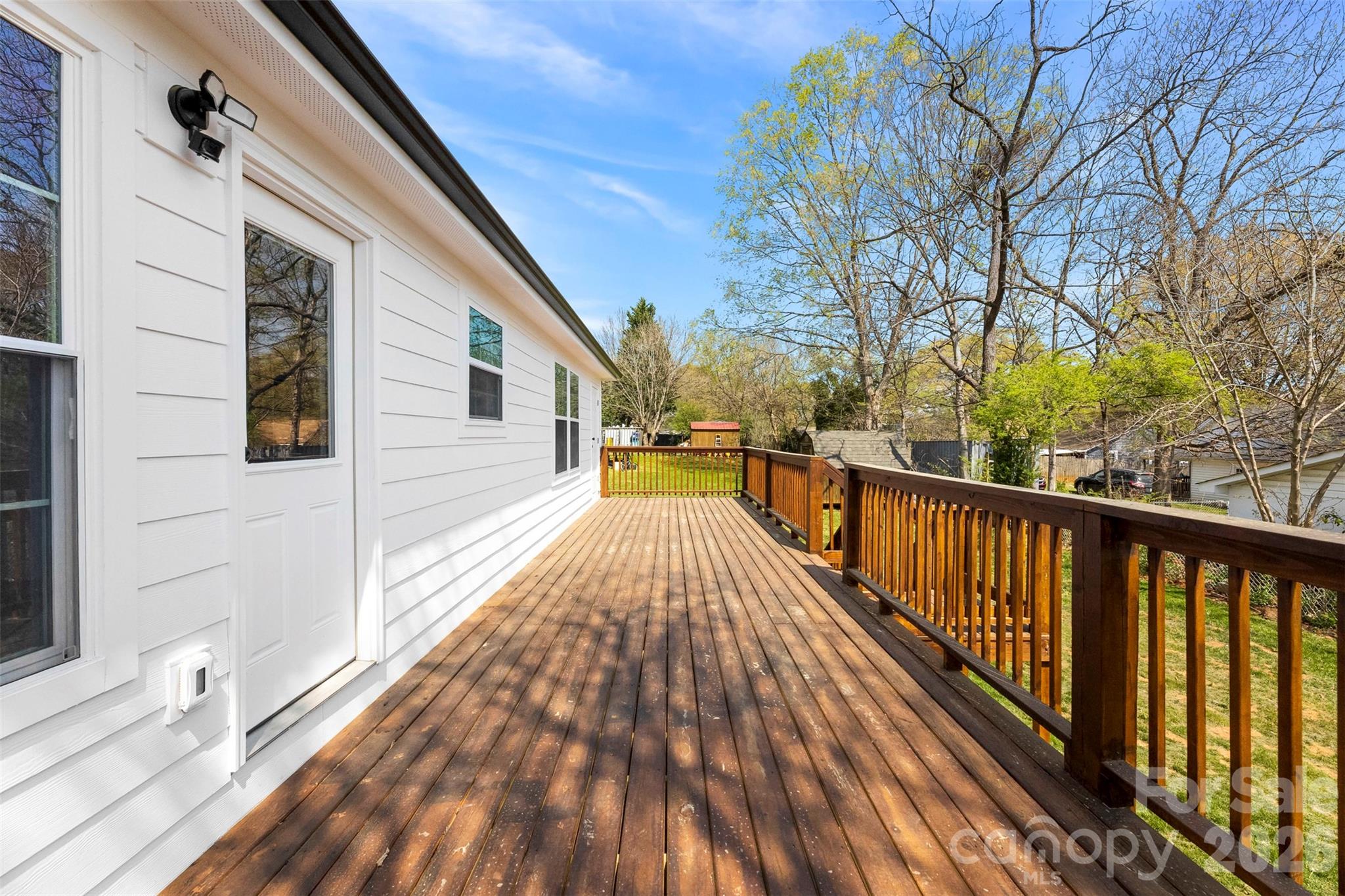 808 3rd Street Kings Mountain, NC 28086 - Photo 22 of 24 a view of balcony with wooden floor and fence