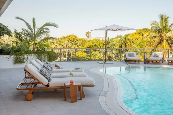 a terrace view with sitting space