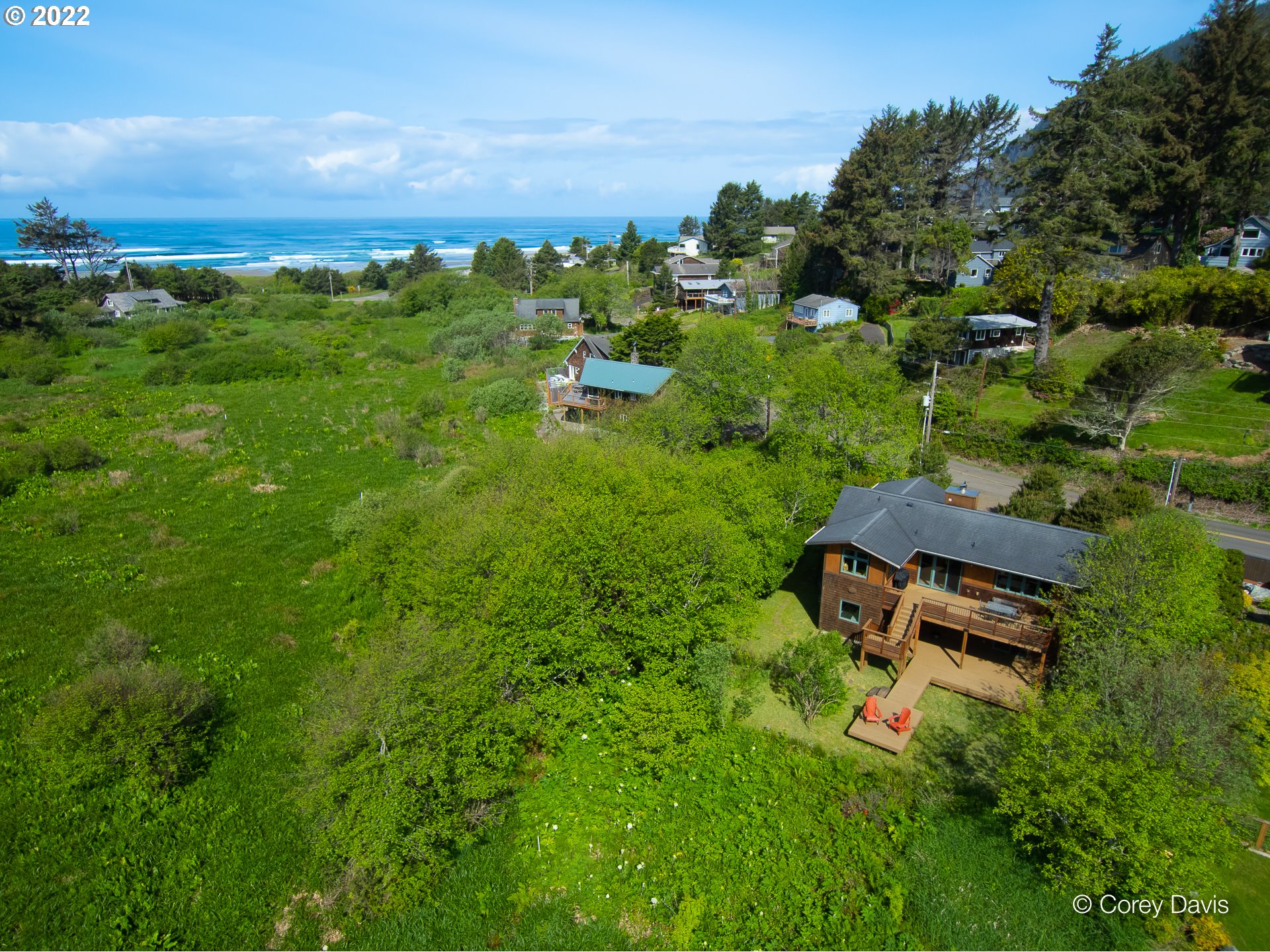 8185 Nehalem Road Manzanita, OR 97130 - Photo 6 of 31 an aerial view of a house with a yard
