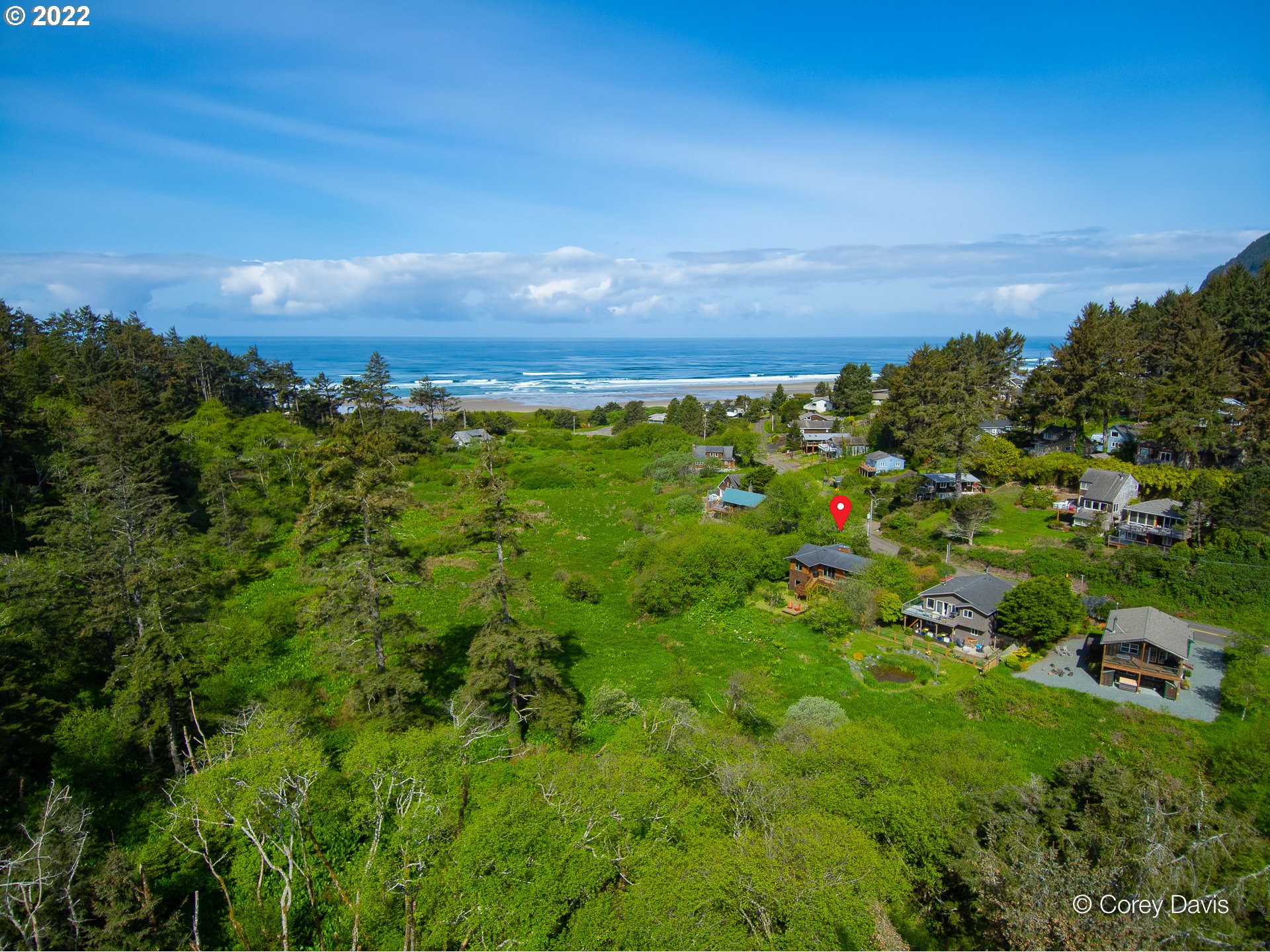 8185 Nehalem Road Manzanita, OR 97130 - Photo 7 of 31 a view of a large yard with lots of plants and lots of trees