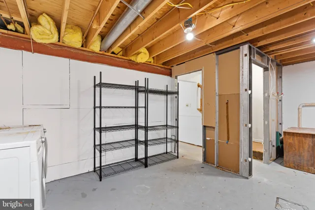 a view of a room with storage and utility