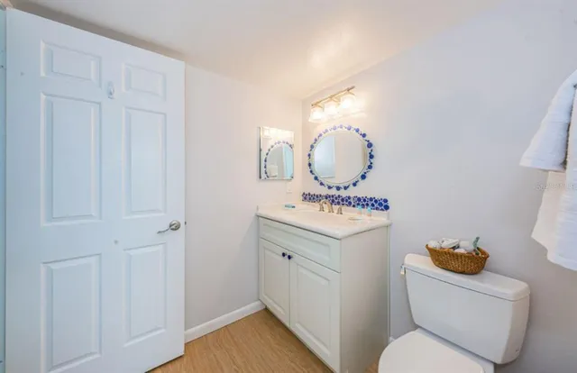 a view of a balcony with furniture