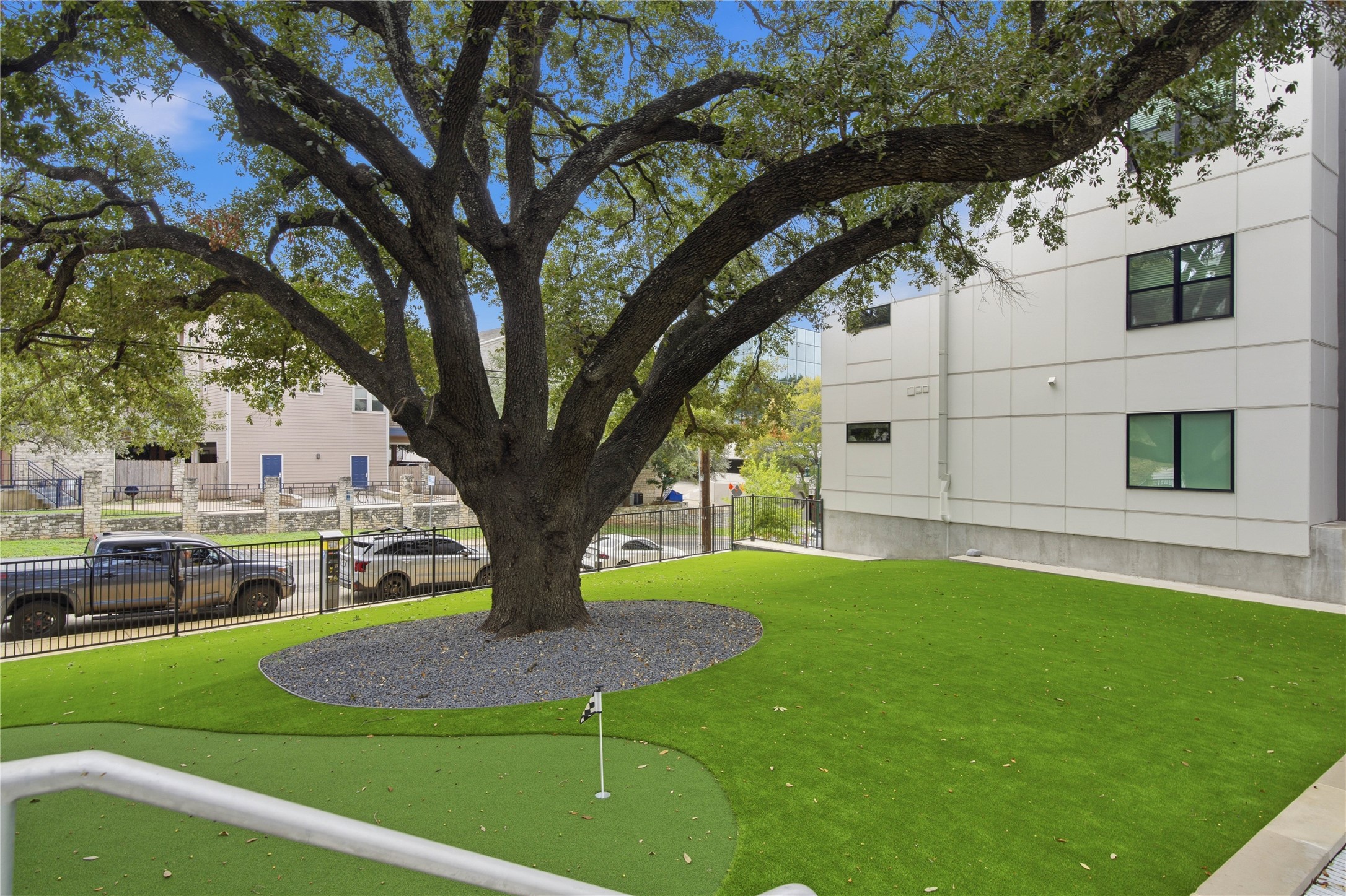 2500 Longview Street, Unit 219 Austin, TX 78705 - Photo 23 of 40 a view of a house with a backyard