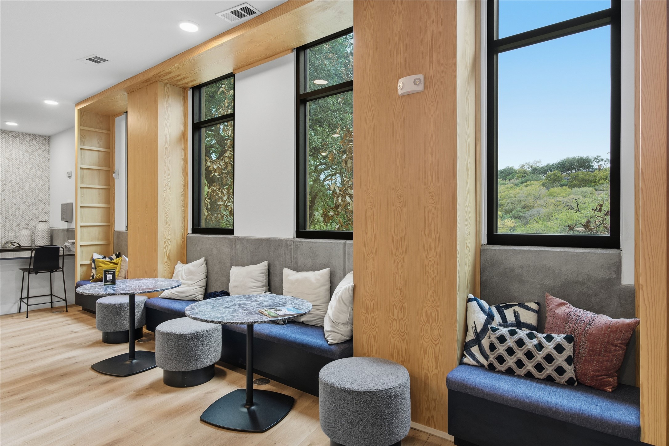 2500 Longview Street, Unit 219 Austin, TX 78705 - Photo 33 of 40 a living room with furniture and a window