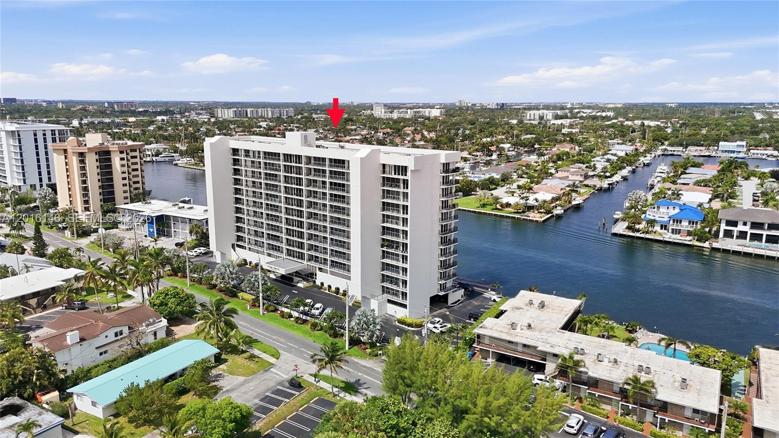 521 North Riverside Drive, Unit 606 Pompano Beach, FL 33062 - Photo 45 of 50 a view of a city and lake