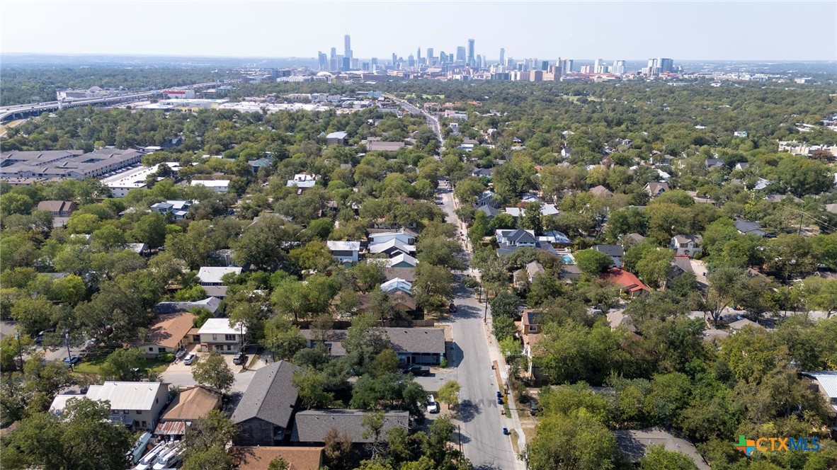 4701 Red River Street, Unit 102 Austin, TX 78751 - Photo 18 of 20 an aerial view of a city with lots of residential buildings