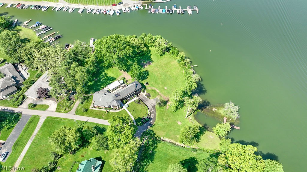 2009 Lakewood Road Southwest Sherrodsville, OH 44675 - Photo 14 of 47 Aerial View of the property overlooking the lake