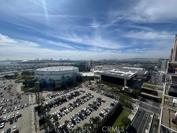 a living room with a rug
