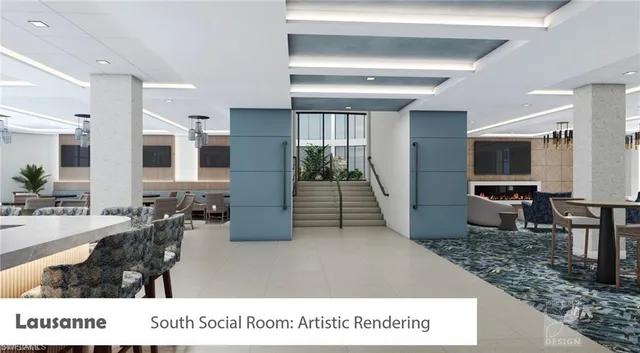 a large room with lots of furniture