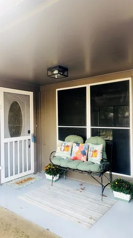 a outdoor space with furniture