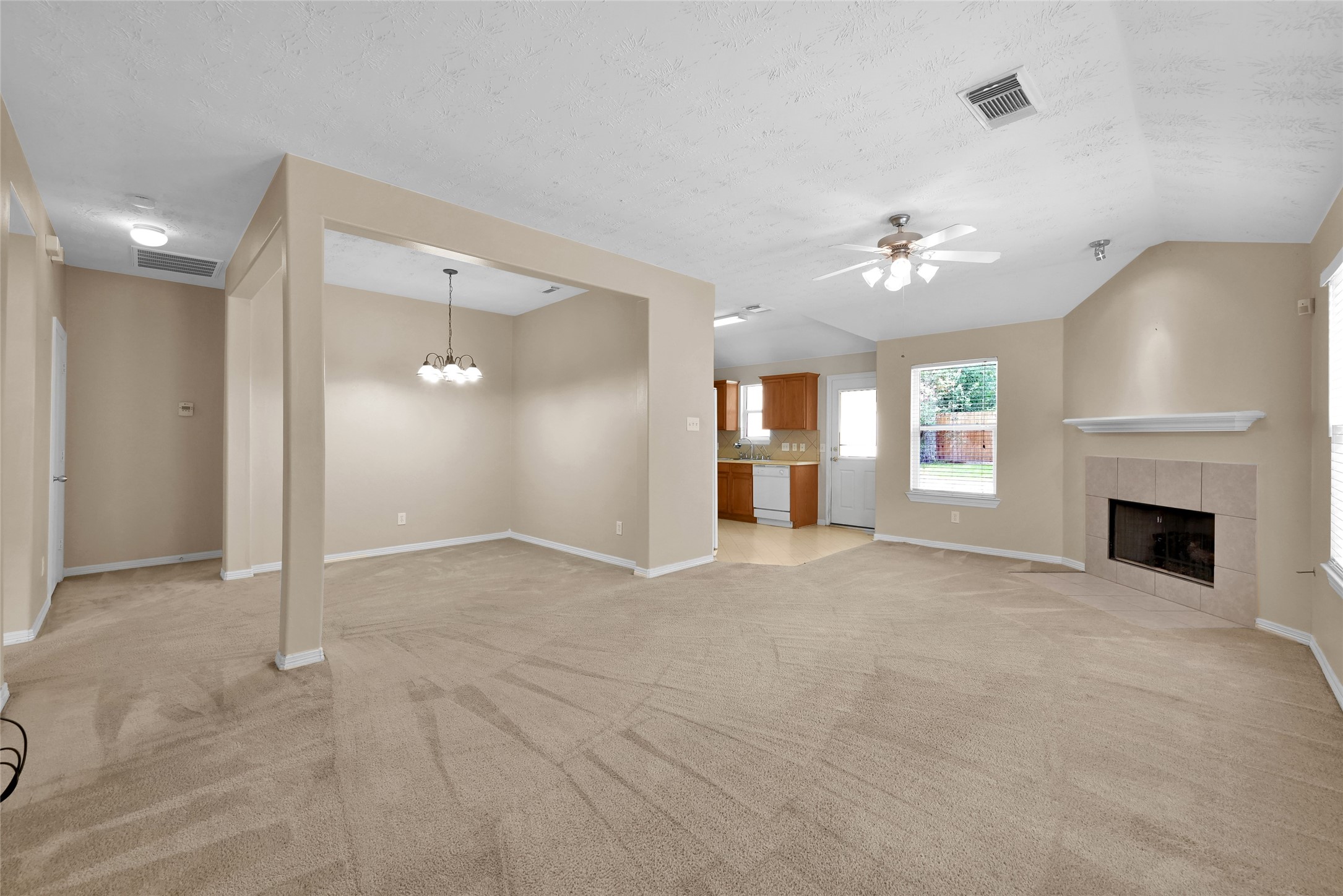 5046 Willow Point Drive Conroe, TX 77303 - Photo 6 of 44 a view of a livingroom with a fireplace