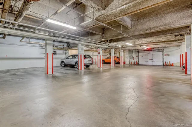 a view of a car garage