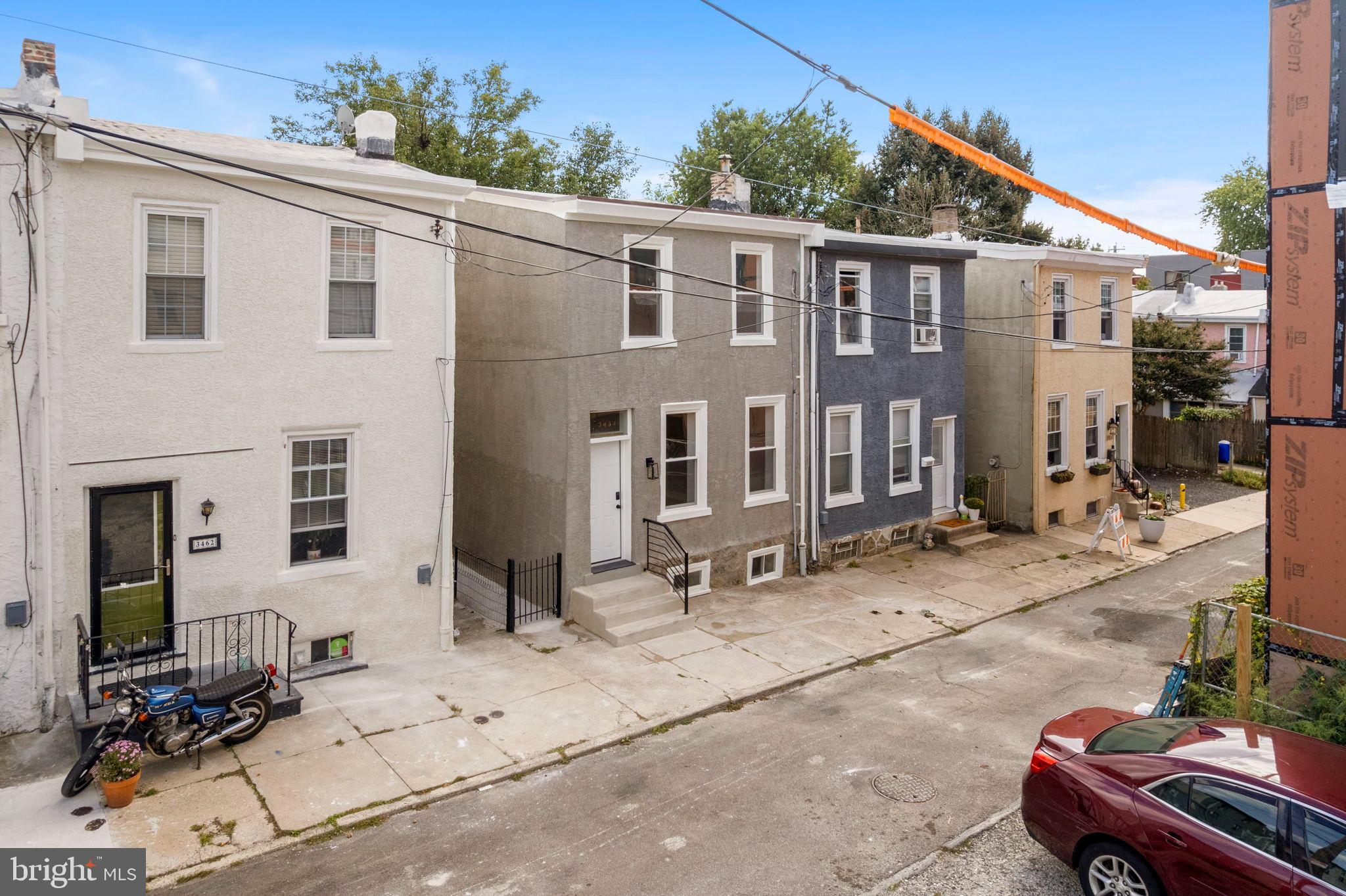3464 Division Street Philadelphia, PA 19129 - Photo 33 of 40 a view of a blue house with yard