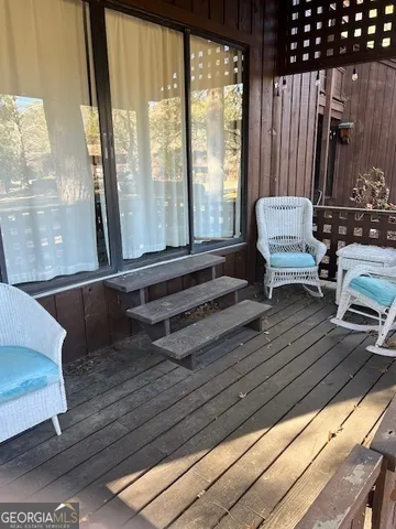 a view of outdoor space with seating area