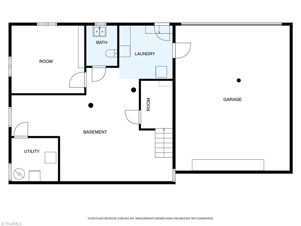 1943 Robinhood Road Winston-Salem, NC 27104 - Photo 39 of 43 Basement floorplan
