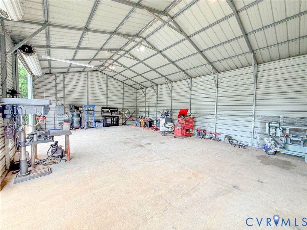 2293 Turkey Island Road Crewe, VA 23930 - Photo 30 of 42 Expansive metal building featuring a vaulted ceili