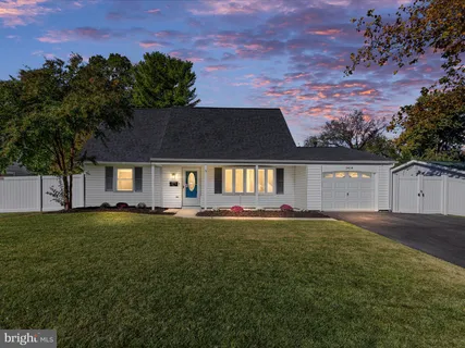 a house view with a garden space