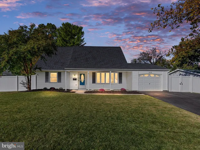 a house view with a garden space