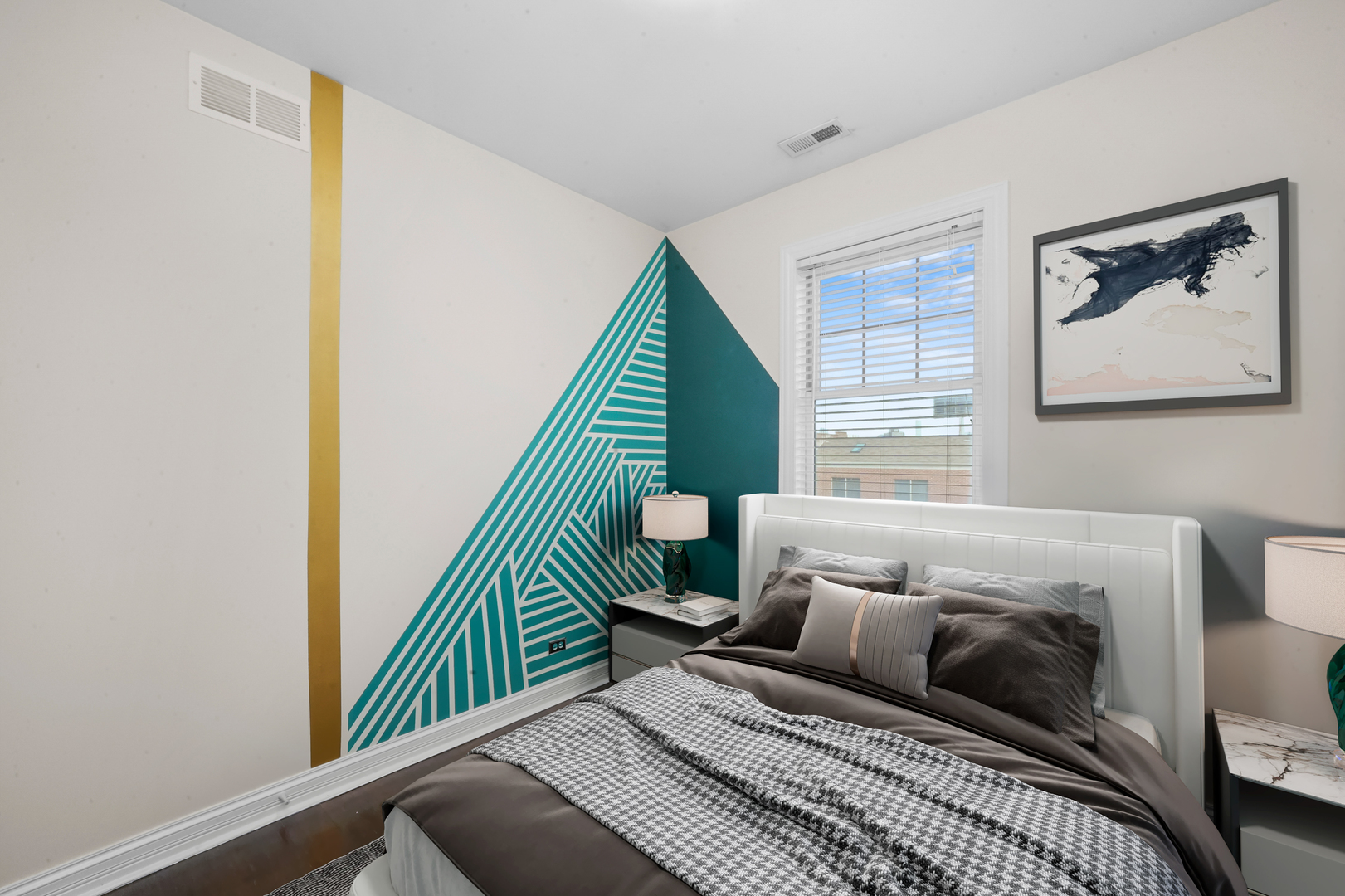 2503 West Harrison Street, Unit 4 Chicago, IL 60612 - Photo 21 of 31 a bedroom with a bed and a large window