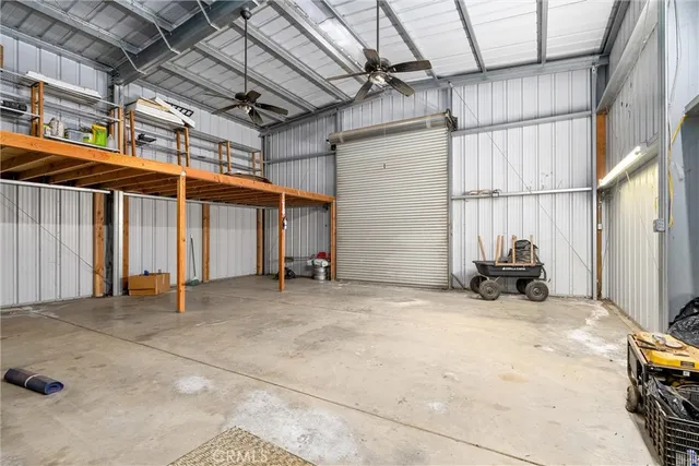 a view of a car garage