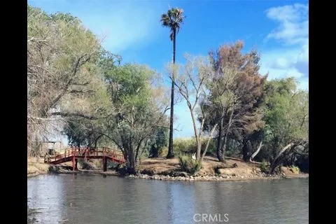 a view of a lake with houses