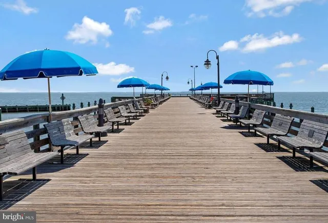 a view of a terrace with seating space