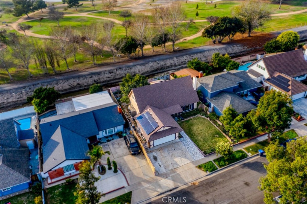 2914 South Rene Drive Santa Ana, CA 92704 - Photo 35 of 38 an aerial view of a house with a ocean view