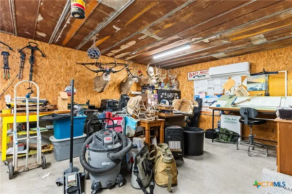 a view of a storage room with washer and dryer