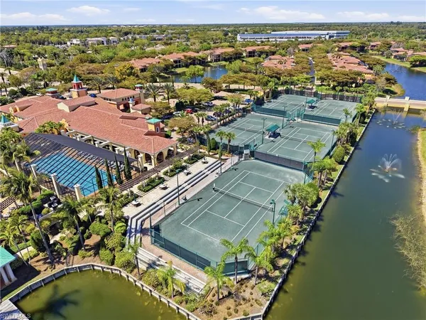 an aerial view of a balcony with outdoor space