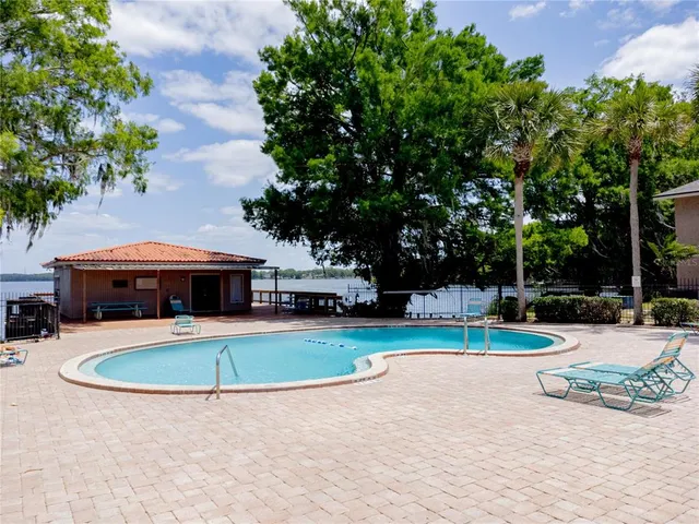 a view of outdoor space yard swimming pool and patio
