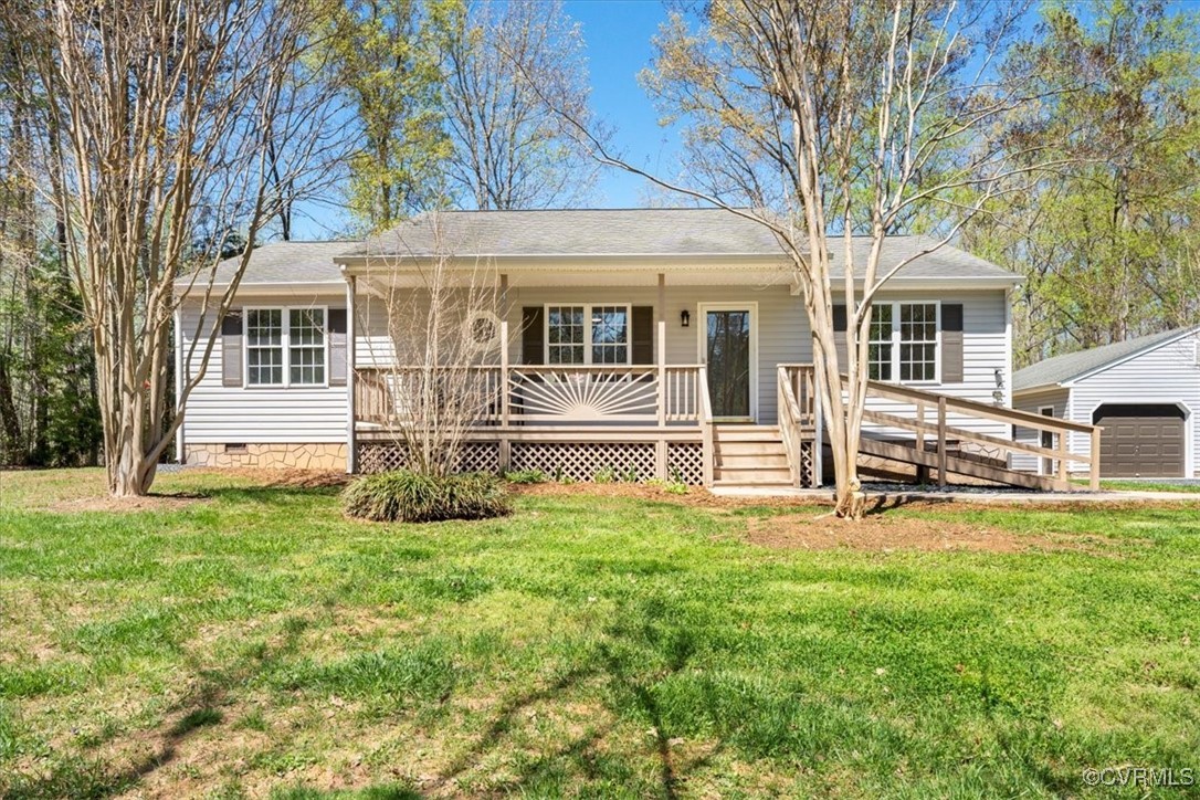 312 Clinton Road Cumberland, VA 23040 - Photo 22 of 29 Single story home featuring crawl space, a detache