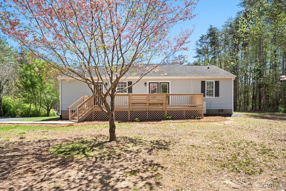 312 Clinton Road Cumberland, VA 23040 - Photo 24 of 29 Ranch-style house with a deck and crawl space