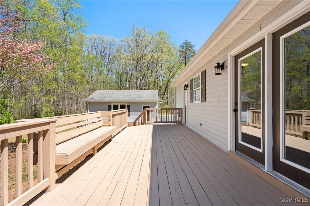 312 Clinton Road Cumberland, VA 23040 - Photo 26 of 29 View of wooden deck