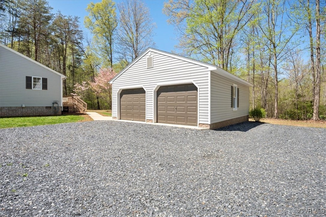 312 Clinton Road Cumberland, VA 23040 - Photo 3 of 29 View of detached garage