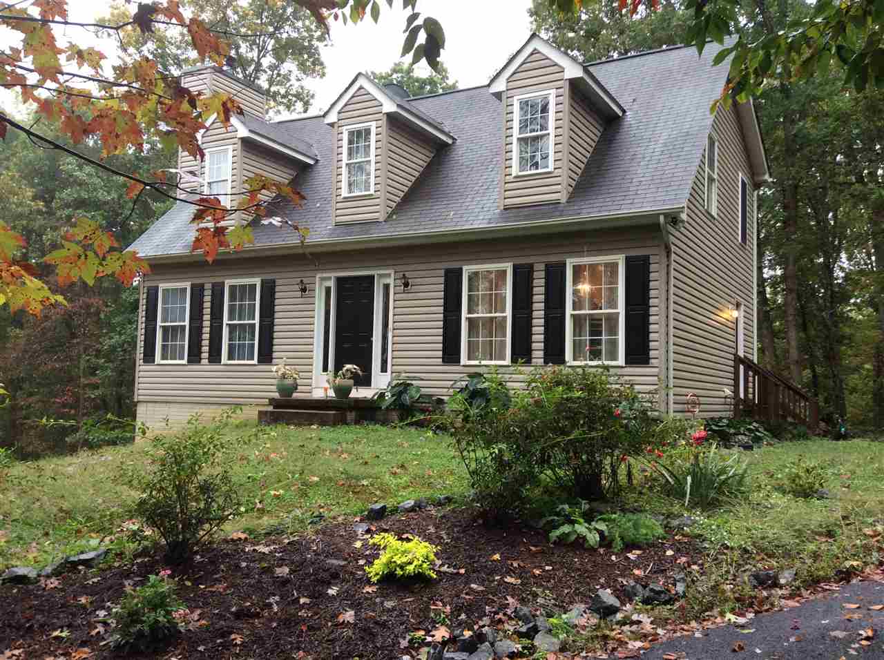 4003 Ruth Road Madison, VA 22727 - Photo 1 of 38 a view of a white house with large windows and a yard with plants and large tree