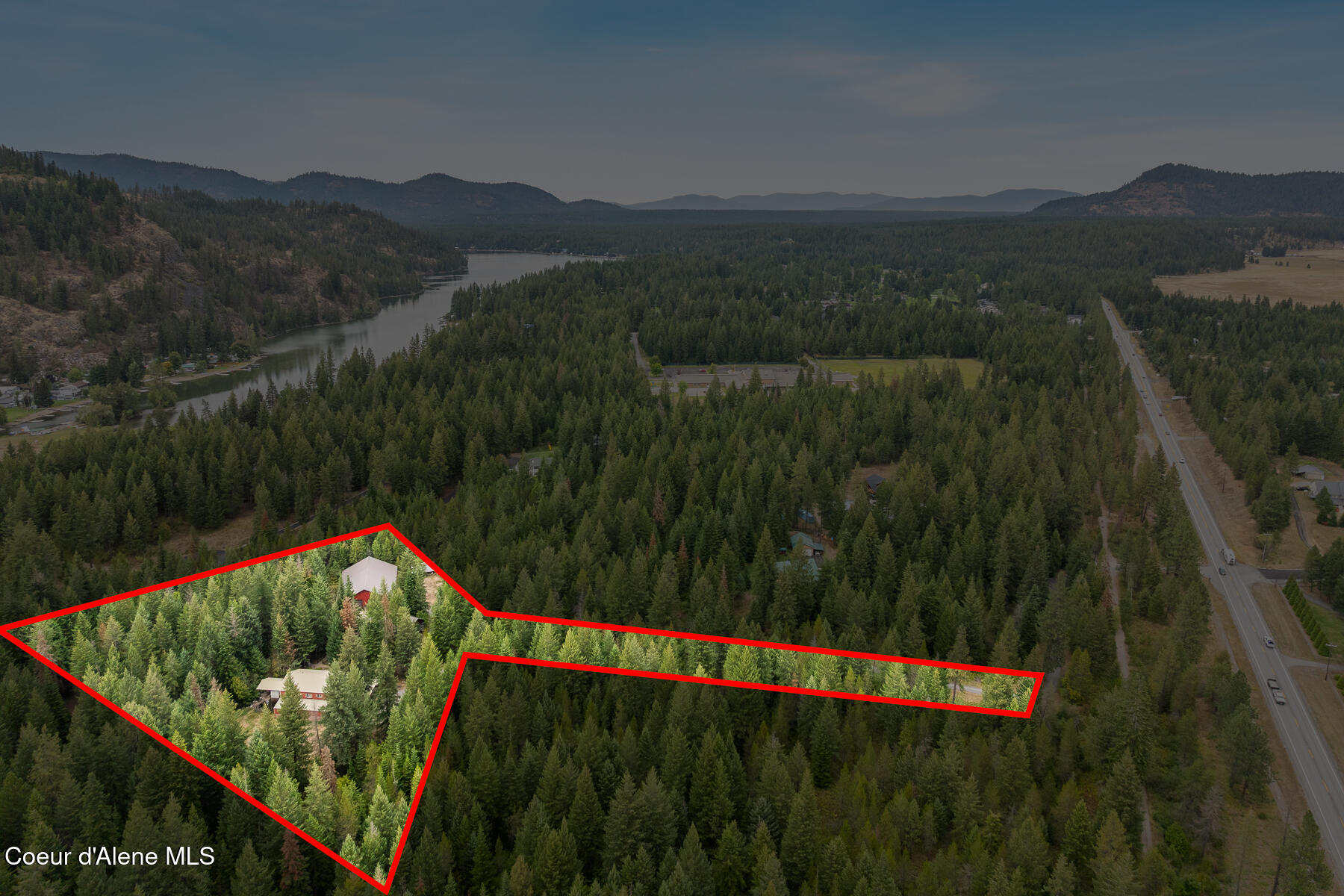 5336 West Lodestar Avenue Rathdrum, ID 83858 - Photo 38 of 40 Aerial_5336WLodestarAve-10_Outlined