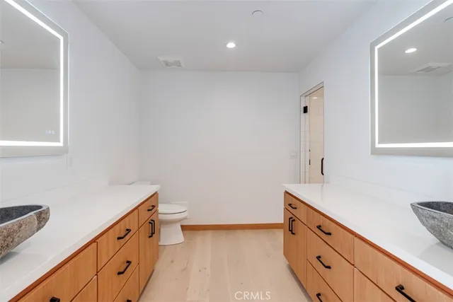 a view of a sink in a mirror