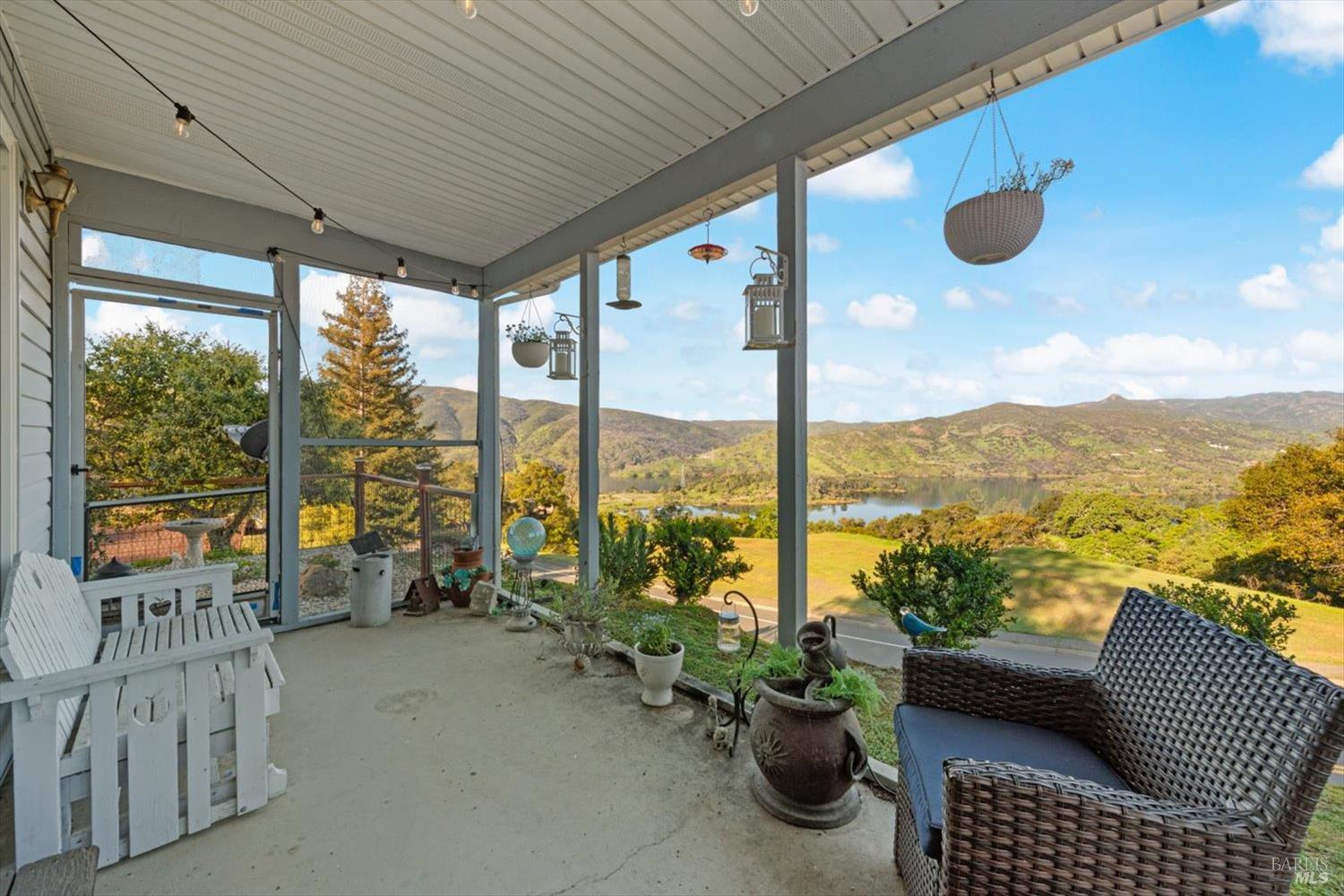 1380 Steele Canyon Road Napa, CA 94558 - Photo 39 of 45 Screened porch with a view