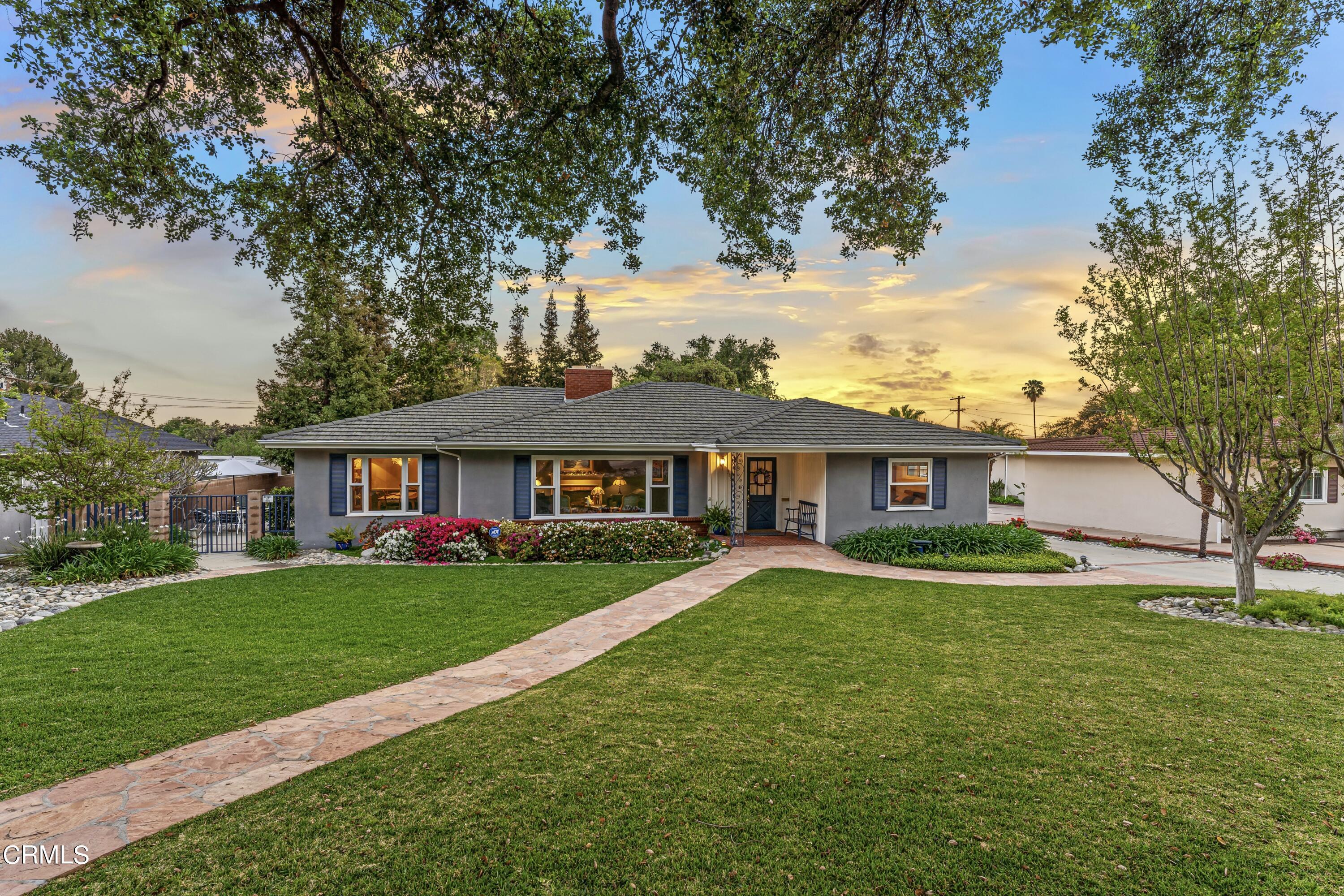 3850 Shadow Grove Road Pasadena, CA 91107 - Photo 4 of 53 a view of a house with a big yard potted plants and large tree