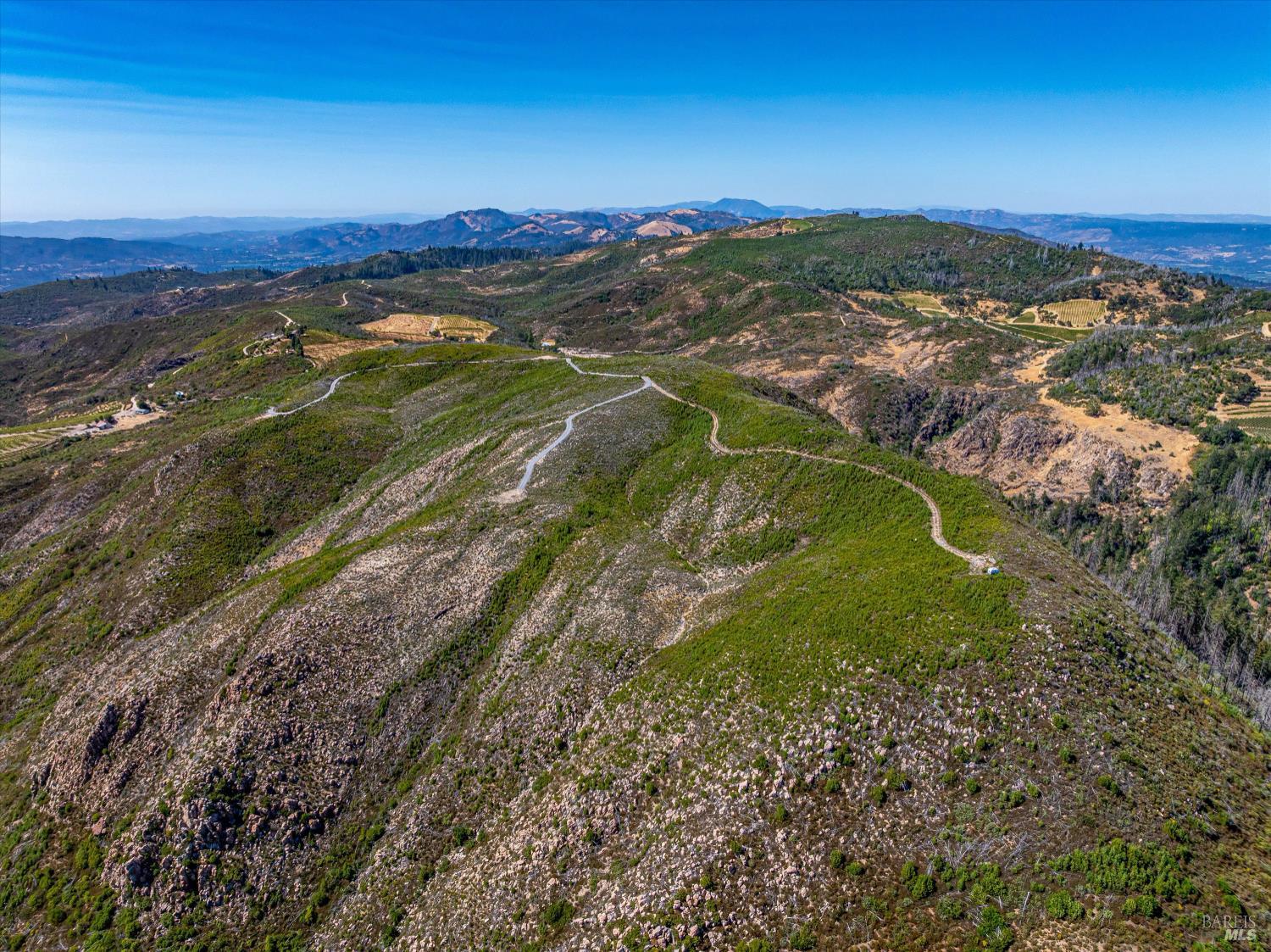4420 Cavedale Road Sonoma, CA 95476 - Photo 10 of 25 Gentle slopes with wide ridge roads. Napa County line to the right. This is a Northerly view.