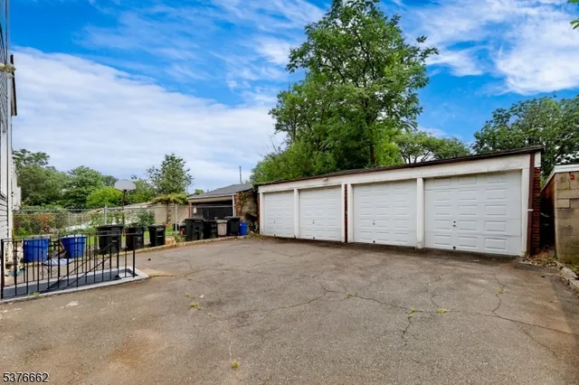 a view of a house with a garage