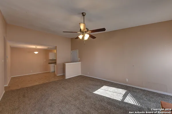 a view of an empty room
