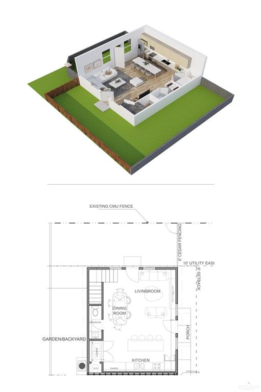 4905 Tyler, Unit 2 McAllen, TX 78503 - Photo 14 of 26 a living room with a couch