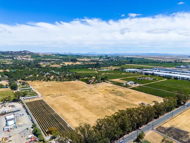a view of a lake with a city