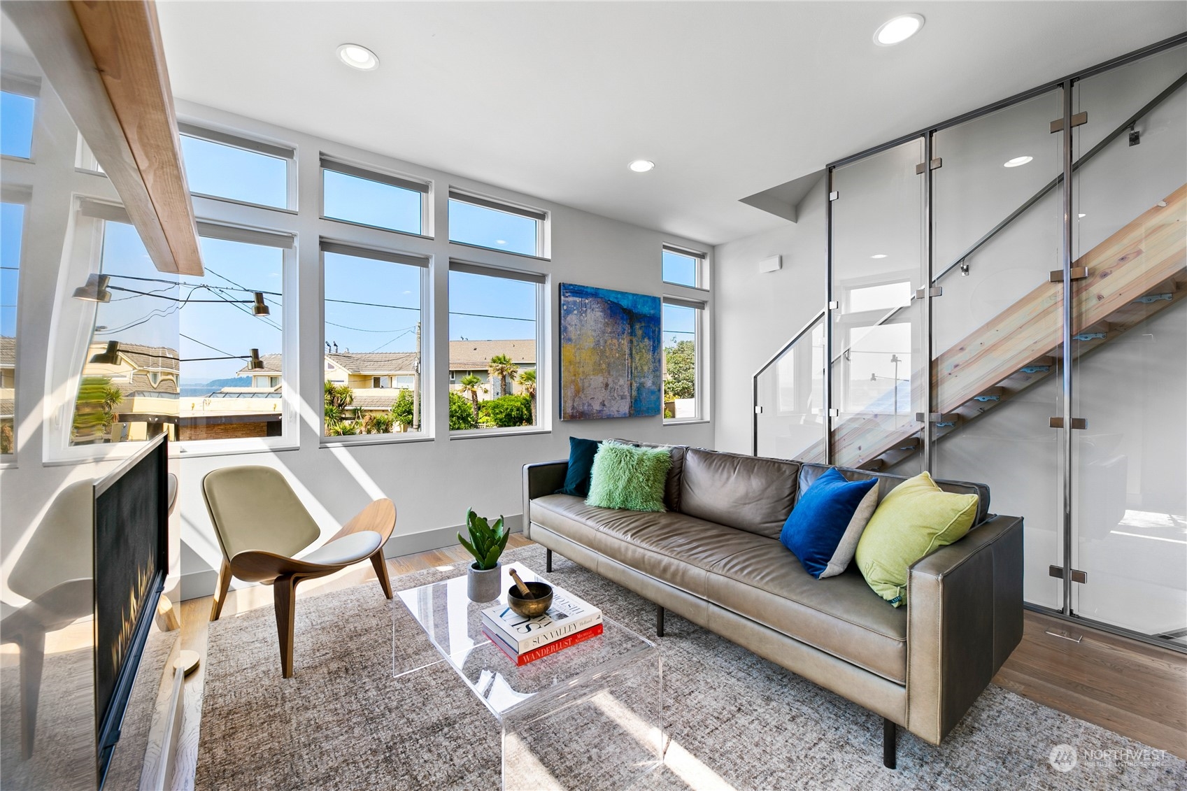 3226 Alki Avenue Southwest Seattle, WA 98116 - Photo 4 of 39 a living room with furniture and a large window