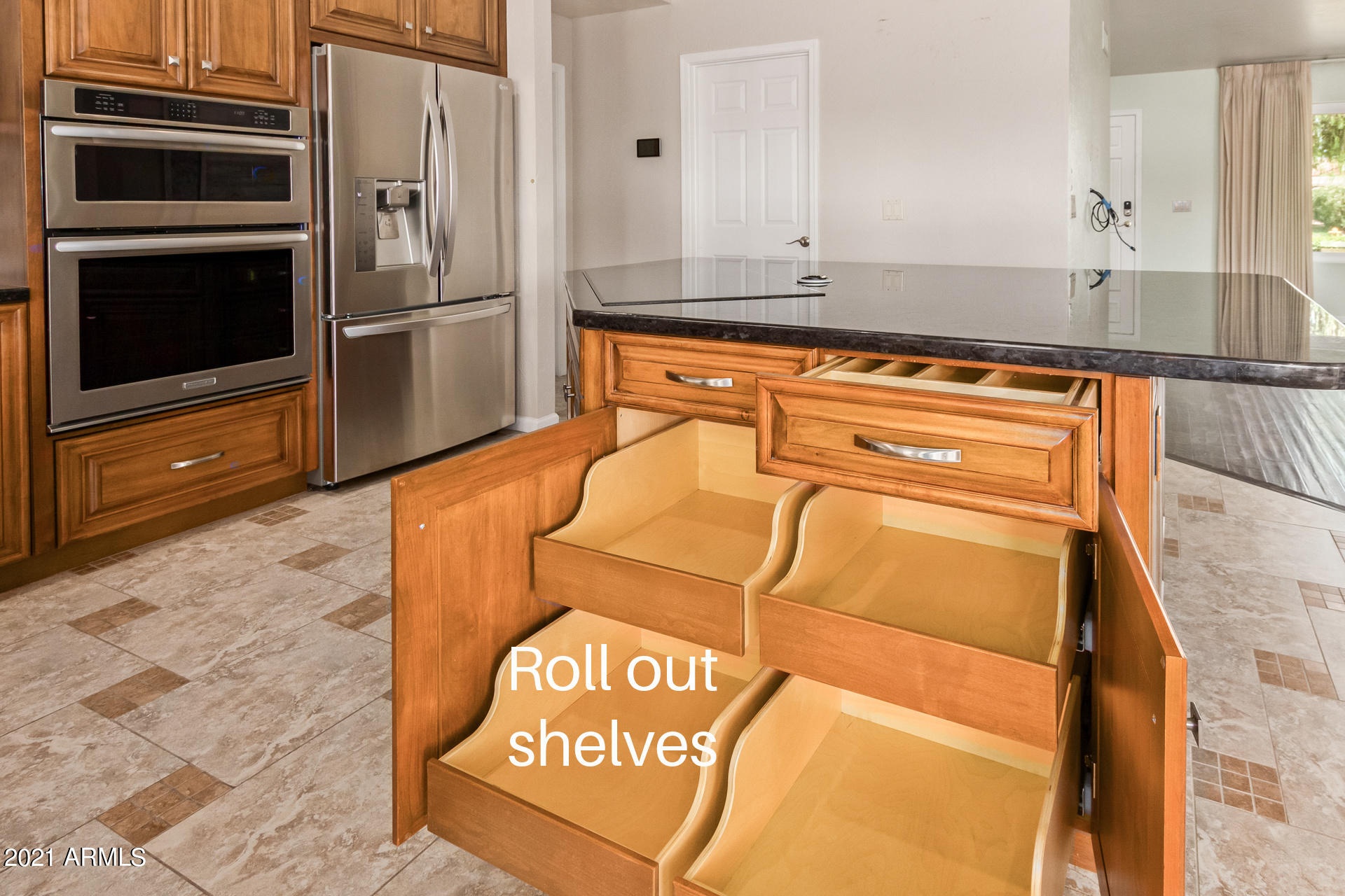 3929 East Decatur Street Mesa, AZ 85205 - Photo 11 of 41 Roll out Shelves - Island
