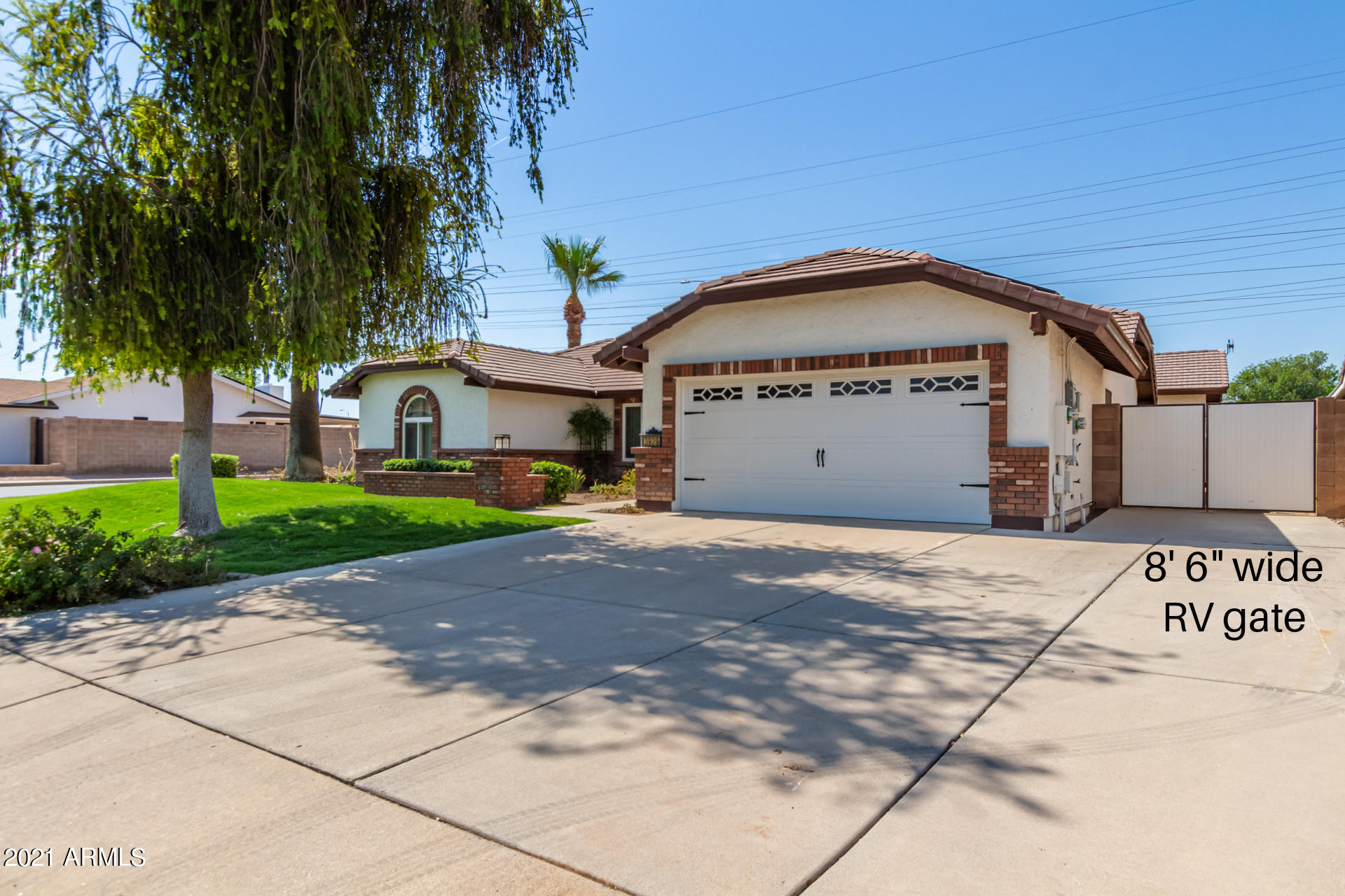 3929 East Decatur Street Mesa, AZ 85205 - Photo 2 of 41 Front View - RV Gate dimensions